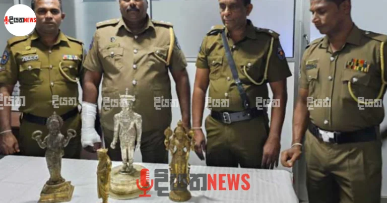 දේවාලයකින් සොරකම් කළ ප්‍රතිමා 4ක් සොයාගනී